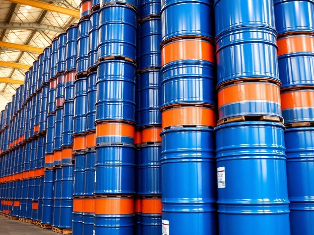 Stacks of barrels